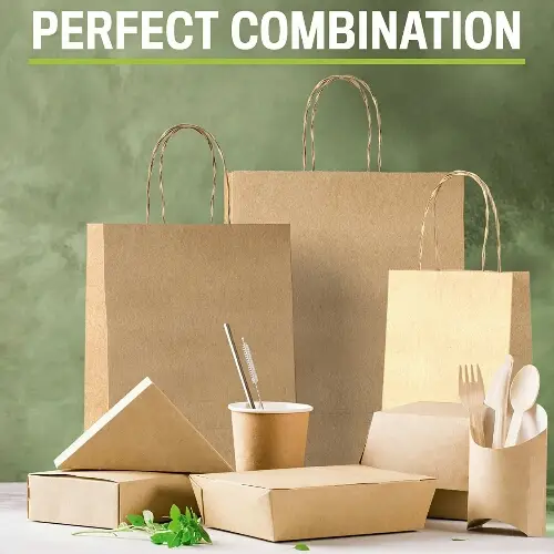 Kraft Paper Bags of 7x10.5x3 inch size